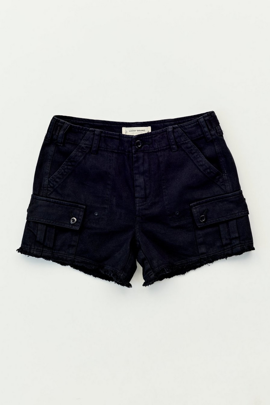 raw hem utility short